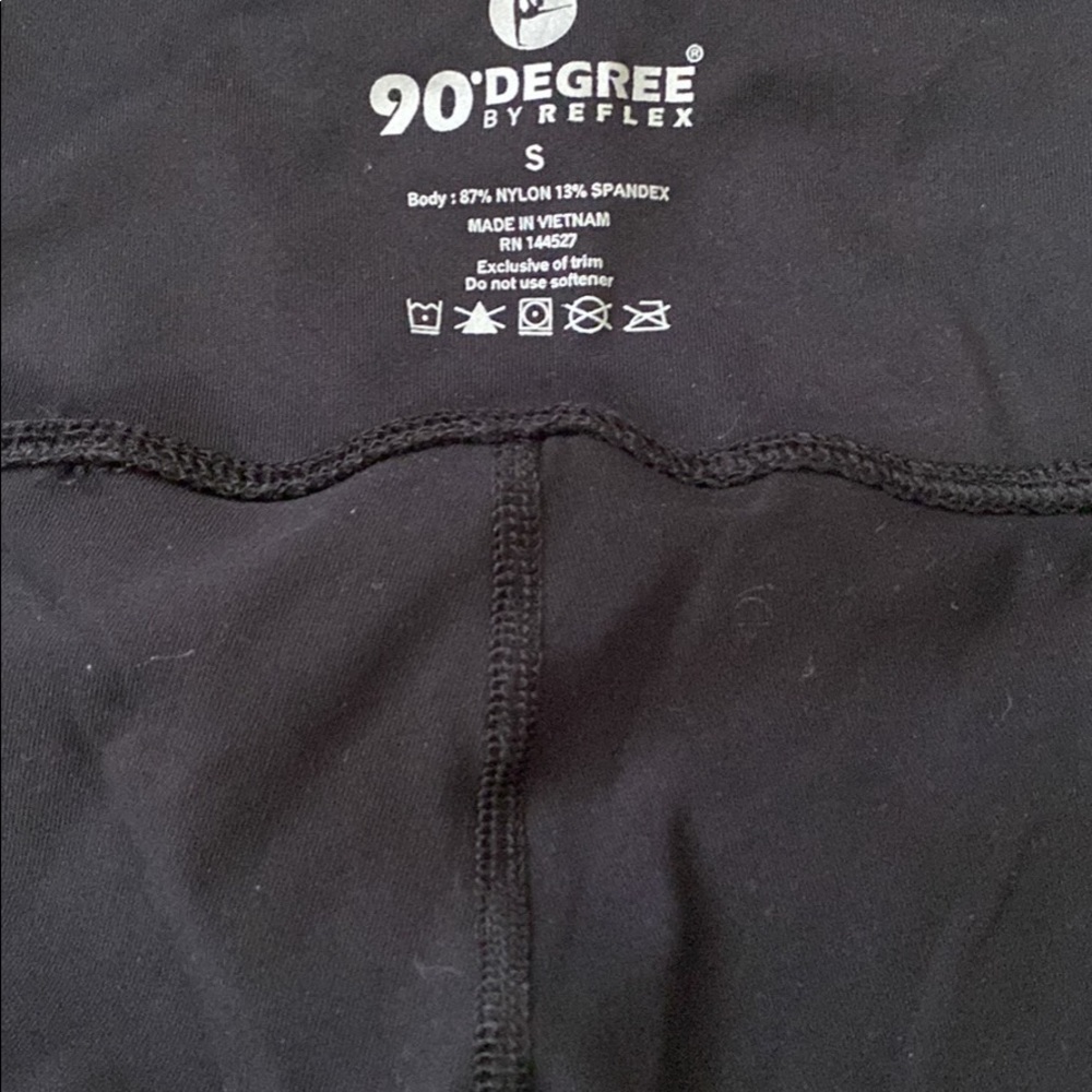 Black 90 degree yoga crop leggings ! I bought these for $90 but only worn once